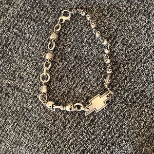 Silver Skull Chain Necklace